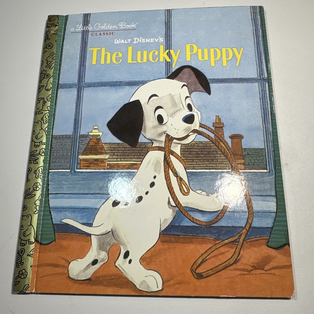 Vintage A Little Golden Classic Book Walt Disney's The Lucky Puppy 2018